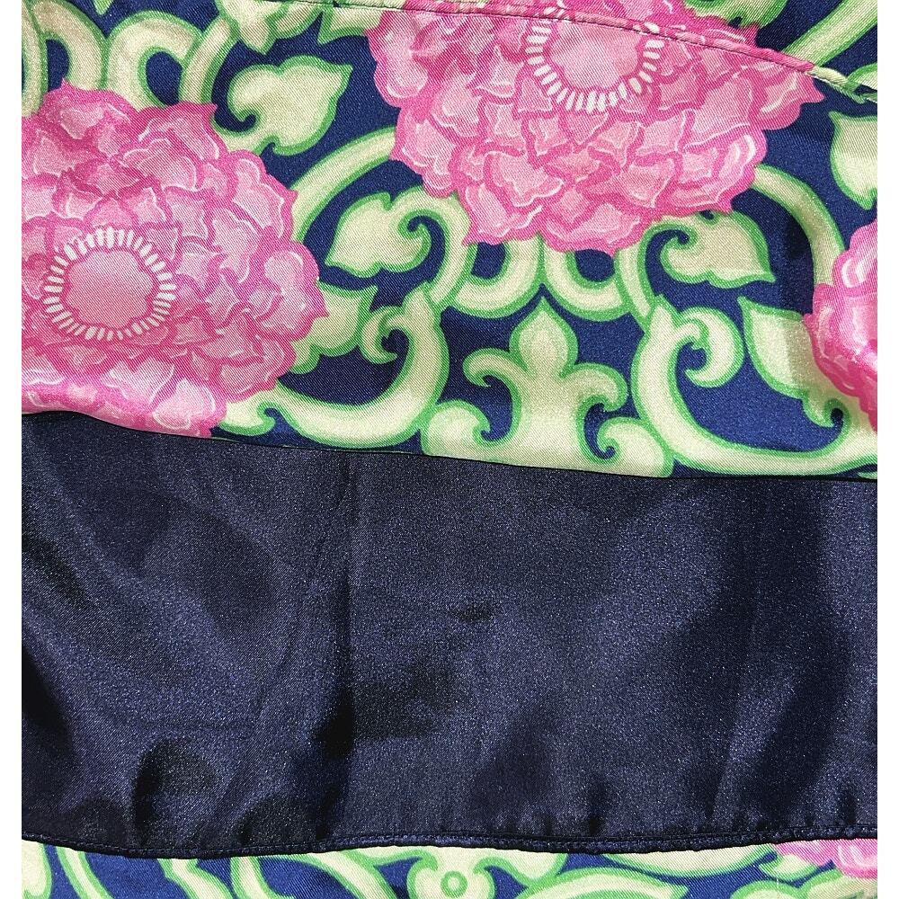 Lilly Pulitzer Silk Tie Sleeve Lined Floral Print Dress Size 2 - Picture 5 of 7